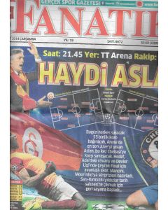 Galatasaray v Chelsea -Fanatik Newspaper covers game 26/02/2014
