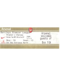 Arsenal v Chelsea ticket 09/05/2009