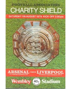 1979 Charity Shield Arsenal v Liverpool official programme 11/08/1979