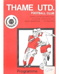 1980 Thame V Chelsea youth Tournament football Programme