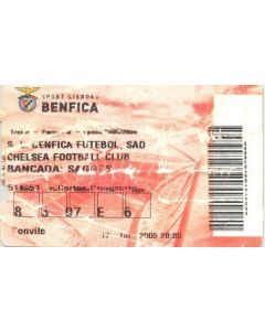 Benfica v Chelsea ticket 17/07/2005
