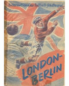 1951 Berlin v London official programme 27/11/1951 International Cities Match
