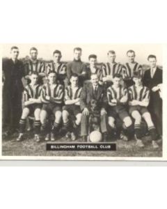 Billingham Football Club team photograph photocard