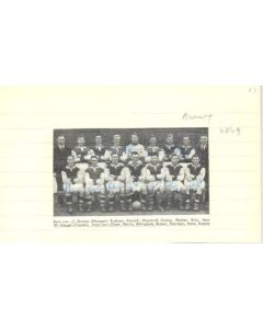 Burnley signed team photograph newspaper cutting