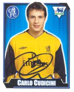 Carlo Gudicini Premier League 2003 Sticker with Printed Signature