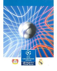 Bayern Leverkusen v Real Madrid menu 15/05/2002 Champions League Final in Glasgow