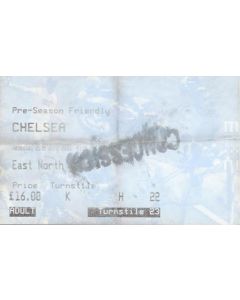 Chelsea ticket of a Pre-Season Friendly Match