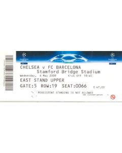Chelsea v Barcelona ticket 06/05/2009