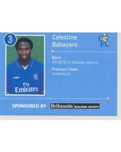 Chelsea Celestine Babayaro card of 2000-2001