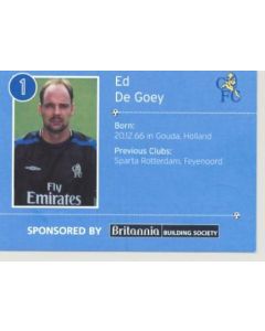 Chelsea Ed De Goey card of 2000-2001