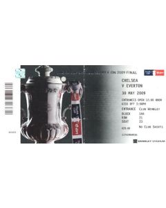 Chelsea v Everton FA Cup Final 30/05/2009 ticket