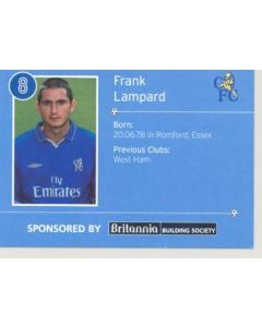 Chelsea Frank Lampard card of 2000-2001