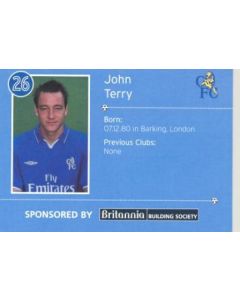 Chelsea John Terry card of 2000-2001