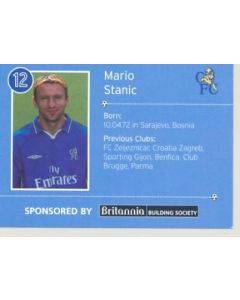Chelsea Mario Stanic card of 2000-2001