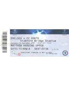 Chelsea v Porto ticket 15/09/2009