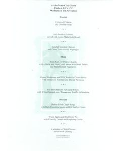 Chelsea Arkles menu