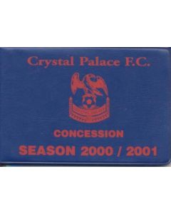 Crystal Palace season Ticket 2000-2001