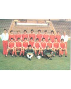 CSKA, Sofia, Bulgaria team photo card of 1981