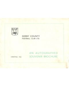 Derby County - an autographed souvenir brochure Christmas 1946 very rare