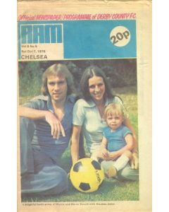 Derby County vChelsea official progremme 07/10/1978 newspaper