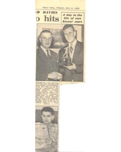 Don Revie Footballer Of The Year 06/05/1955 Newspaper Cutting