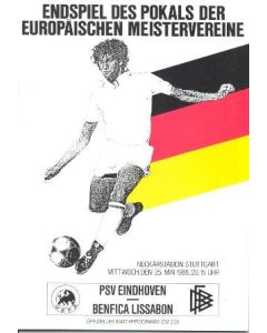 1988 European Cup Final Programme PSV Eindhoven v Benfica Official Programme