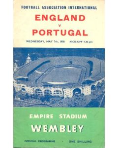 1958 England v Portugal official programme 07/05/1958