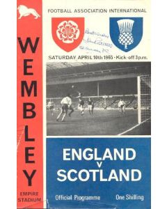 1965 England v Scotland official programme 10/04/1965