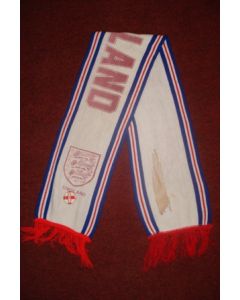 England scarf with a badge