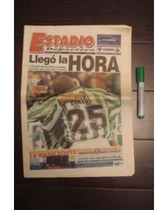 Estadio newspaper of 05/03/1998 covering Real Betis v Chelsea