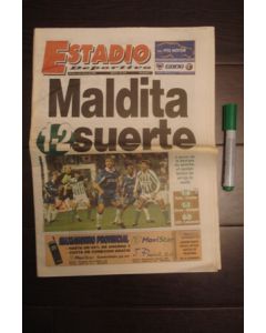 Estadio newspaper of 06/03/1998 covering Real Betis v Chelsea