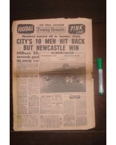 Evening Chronicle newspaper of 07/05/1955 covering the 1955 FA Cup Final