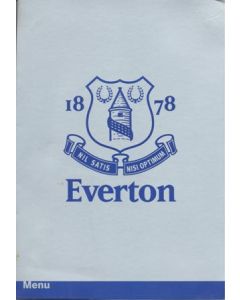 Everton v Chelsea menu 18/11/2001