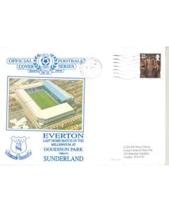 Everton v Sunderland - last home match of the Millenium First Day Cover 12/09/2000