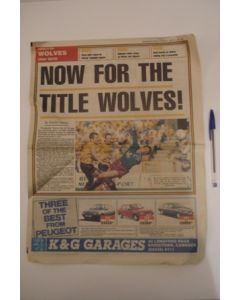 Express & Star newspaper of 09/05/1989 covering Wolverhampton Wanderers