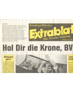 Extrablatt - German newspaper covering Bayerm Munich winning the German Football Championship 1996-1997