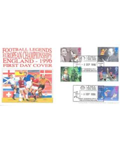Football Legends European Championships England 1996 First Day Cover of 03/09/1996