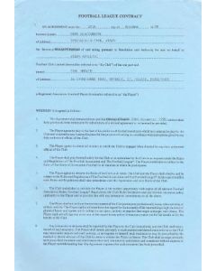 Football League Player Contract between Paul Musker and Wigan Athletic of 29/10/1990