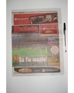 Gazeta Rumanian newspaper/programme, covering Steaua Bucharest v Chelsea 07/03/2013 UEFA Europa League