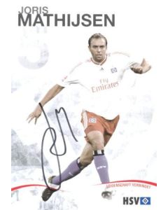 Hamburg Joris Mathijsen originally signed card of Season 2009-2010
