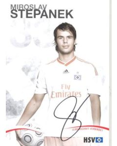 Hamburg Miroslav Stepanek originally signed card of Season 2009-2010