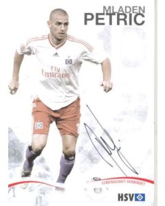 Hamburg Mladen Petric originally signed card of Season 2009-2010
