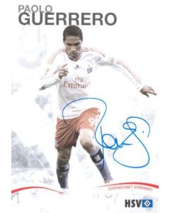 Hamburg Paolo Guerrero originally signed card of Season 2009-2010
