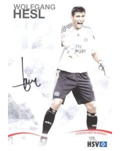 Hamburg Wolfgang Hesl originally signed card of Season 2009-2010