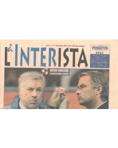 Inter vChelsea official programme 24/02/2010 Interista newspaper-like programme