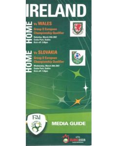 Euro 2008 Media Guide of the FA of Ireland for Ireland v Wales and v Slovakia