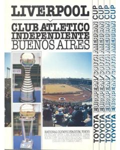 1984 Club World Championship Official Programme Club Atletico Independiente Buenos Aires v Liverpool 