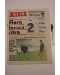 Marca - Spanish newspaper of 09/09/1992, covering Spain v England