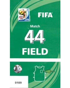 2010 World Cup Photographer Bib Ticket Match 44 Netherlands v Cameroon