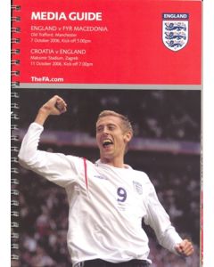 England v Macedonia 07/10/2006 and Croatia v England 11/10/2006 Media Guide